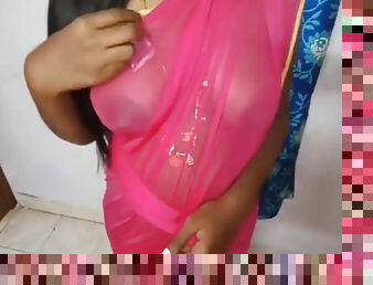 Indian Desi Aunty Big Tits And Black Nippels And Our Husband Doggy Style Sex
