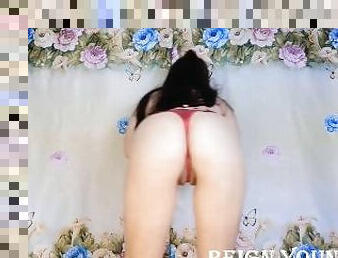 asiatique, orgasme, écolière, amateur, lesbienne, ados, japonais, ejaculation-interne, culotte, bikini