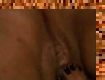 POV female masturbation - Orgasm and strong with dildo before the boyfriend gets home