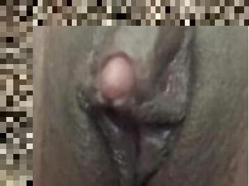 clito, masturbation, orgasme, chatte-pussy, amateur, babes, ébène, maison, black, ejaculation