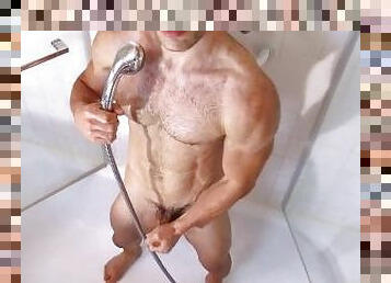 mastubasi, penis-besar, homo, handjob-seks-dengan-tangan-wanita-pada-penis-laki-laki, pijat, sentakkan, eropa, mata-uang-euro, mandi-shower, berotot