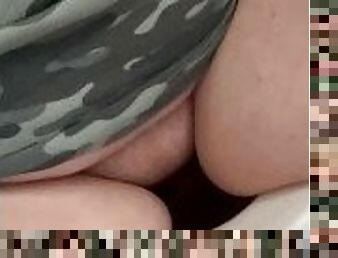 BBW stepmom MILF morning piss fetish close up view for you