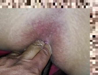 berambut, alat-kelamin-wanita, amateur, matang, creampie, perempuan-besar-and-gemuk, closeup, lubang-buntut