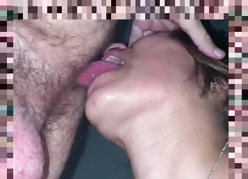 dirty slut licking my hairy ass, hot milf rimming