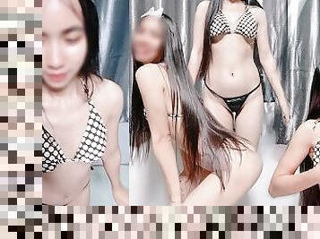 asian, anjing, awam, amateur, perempuan-jelita, remaja, creampie, pov, thai, merangkap