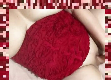 Little red dress part 3 fucked with dildo