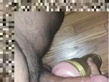 masturbation, amateur, ejaculation-sur-le-corps, énorme-bite, branlette, solo, bite