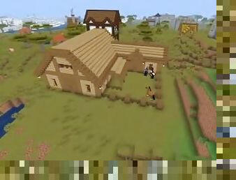 How to build a barn with a stable in Minecraft