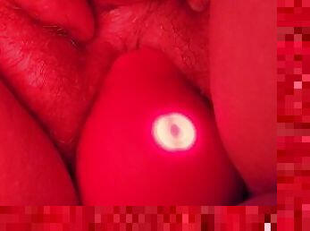 clitoris-bagian-atas-vagina-paling-sensitif, berambut, orgasme, vagina-pussy, mainan, sudut-pandang, berpengalaman, pengisapan