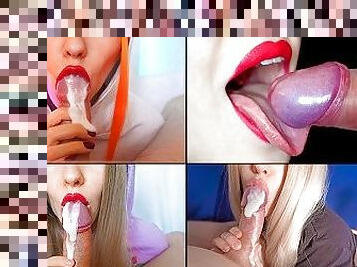 Cumshot compilation! Cum in mouth and oral creampie collection, fresh videos with huge cum load