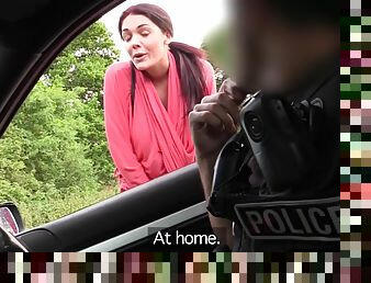 Milf Babe Fucked In Threeway With Cops