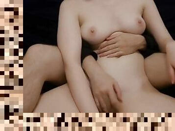 asiatique, masturbation, orgasme, chatte-pussy, giclée, maison, japonais, coréen