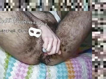 peluda, masturbação, cona-pussy, anal, adolescente, brinquedo, duplo, dildo, fetiche, sozinho