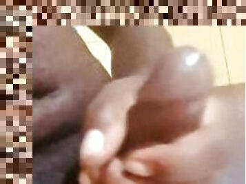 Amateur black man Masturbating