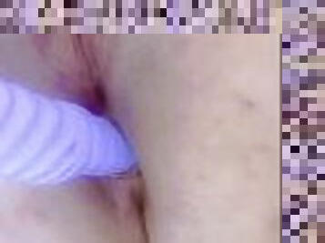 fet, masturbation, anal, milf, bbw, dildo, fetisch, close-up, rövhål