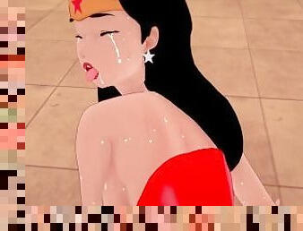 Wonder Woman having sex  DC universe  Hentai uncensored POV