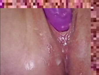 extremo, masturbação, orgasmo, cona-pussy, esguincho, amador, brinquedo, bbw, sozinho, molhado