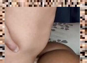 pantat, posisi-seks-doggy-style, vagina-pussy, amatir, berkulit-hitam, antar-ras, creampie-ejakulasi-di-dalam-vagina-atau-anus-dan-keluarnya-tetesan-sperma, sudut-pandang, sperma, bokong