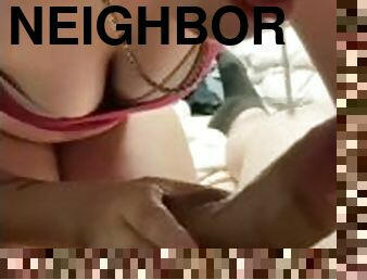 My neighbors wife saw me watchen her undress an came over to confront me pt.1