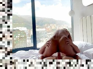 Hot Colombian babe works cock till huge cumshot
