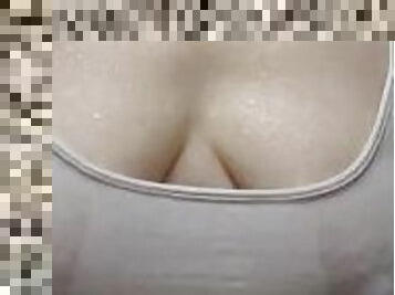 tetas-grandes, pezones, babes, natural, tetas, blanca