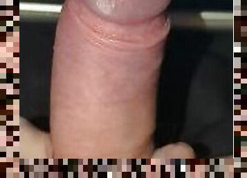 Big dick close up masturbation