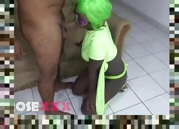 Juicy black butt getting banged by mister Dabanga