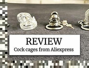 Review of 4 cock cages from Aliexpress  Chastity cage review
