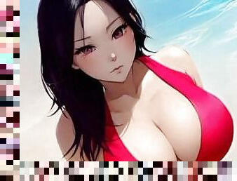 asiatique, gros-nichons, amateur, babes, milf, japonais, anime, hentai, mignonne, seins