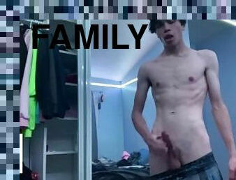 Gay Teen Model Masturbates Inside His Room While Family Is Home!