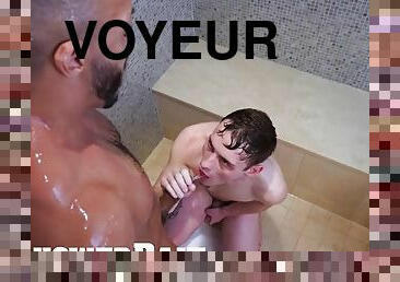 baignade, énorme, anal, fellation, ejaculation-sur-le-corps, ébène, hardcore, gay, black, cam