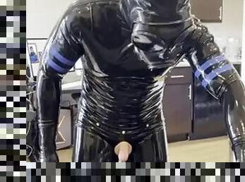 asiatique, masturbation, ejaculation-sur-le-corps, gay, branlette, bdsm, secousses, jeune-18, latex, solo